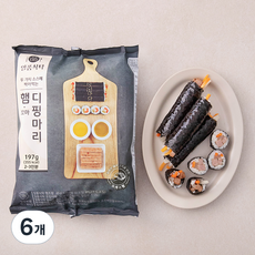 일품식탁 햄 꼬마 디핑마리, 197g, 6개