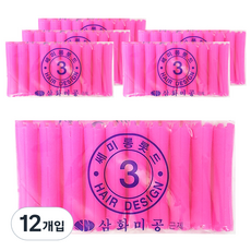 三和美工 中長髮燙髮捲 美容院燙髮專用 3號, 單一顏色, 12個