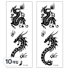 PartyBok.com 字母紋身貼紙, 10個, B-LD062