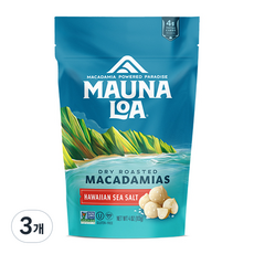 Mauna Loa 烤澳洲堅果夏威夷海鹽, 3個, 113g