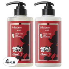 제이엠솔루션 라이프 디즈니100 에디션 프라임 골드 리브레 샴푸 500ml + 트리트먼트 500ml 세트, 1ml, 4세트