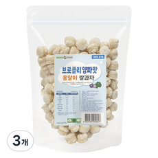 그린원푸드 유기농 옹알이 유아 쌀과자, 브로콜리양파맛, 30g, 3개