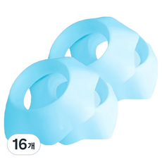 MF商店 防濕矽膠防水防潑濺洗臉護腕 M, 16個, 天空藍