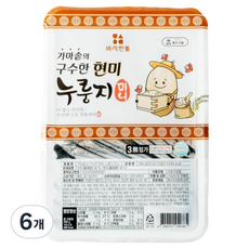 참좋은식품 가마솥의 구수한 현미 누룽지 미니 12p, 6개, 396g