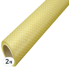 圓點紙捲包裝紙, 金色, 2個