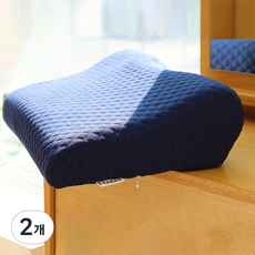 RERAX 記憶棉枕頭 硬式, 海軍藍, 2個