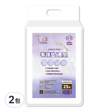 愛寧看護墊一般款｜產後護理墊、成人看護墊、隔尿墊, 2包, 90 x 60cm, 25片