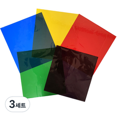 彩色玻璃紙5件組, 23 x 25 cm, 3套, 750個