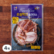 주부9단 순살 학센 슬라이스햄, 500g, 4개
