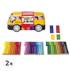 FABER-CASTELL 輝柏 連接器簽字筆 33色 鐵盒汽車組, 混色, 2個