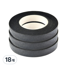친절한마이쮸 공예용 꽃 테이프 블랙, 18개