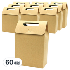 도나앤데코 손잡이상자 중, 크라프트, 60개입