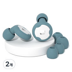 DK ONE 日常款漂亮防噪音耳塞 灰藍色 1.3 x 1.5 cm, 2個, 2入