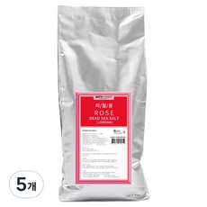 바스참 사해소금 장미 입욕제 리필, 1kg, 5개