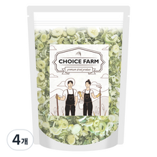 초이스팜 원물그대로 바로먹는 동결건조 대파 슬라이스, 60g, 4개