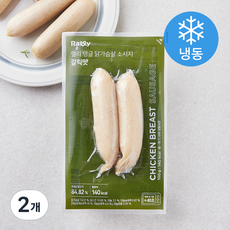 랠리 탱글 닭가슴살 소시지 갈릭맛 (냉동), 100g, 2개