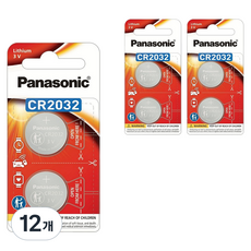 파나소닉 파워세이프티패키지 리튬 코인건전지 CR2032, 2개입, 12개