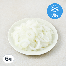맛템 국내산 슬라이스 양파 (냉동), 6개, 500g