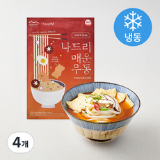 나드리 매운 우동 2인분(냉동), 654g, 4개