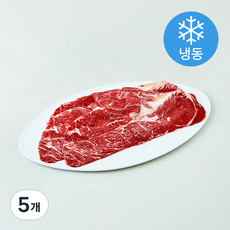 농협안심한우 등심 대패 2등급 슬라이스 (냉동), 5개, 200g