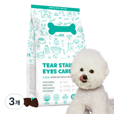 본아페티 강아지 기능성 사료, 눈물개선/눈건강, 1kg, 3개