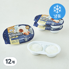 롯데웰푸드 찰떡아이스 소금우유 카라멜 (냉동), 12개, 1개입, 90ml