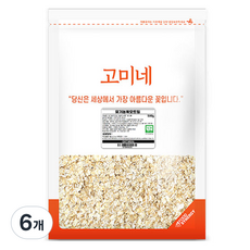 고미네 유기농 퀵 오트밀, 500g, 6개