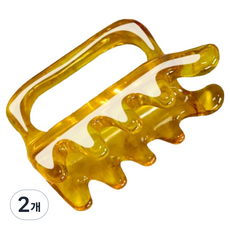 LIMFLOW 樹脂手柄型刮痧板, 2個, 金色
