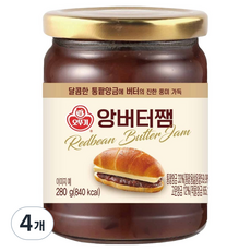 오뚜기 앙버터쨈, 280g, 4개