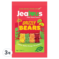 JEALOUS SWEETS 小熊軟糖 灰熊, 40g, 3個