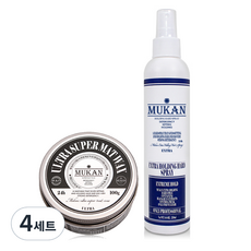 무칸 울트라 슈퍼 매트 왁스 100g + 스프레이 250ml 세트, 4세트