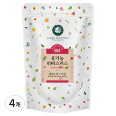 제임스티스푼 유기농 히비스커스 티백, 1.5g, 20개입, 4개