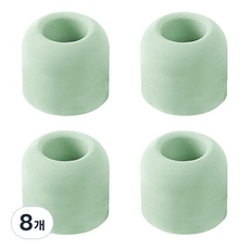 Block Mart珪藻土牙刷架 圓形, 薄荷, 8個