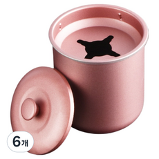 캐시리치 심플 디자인 냄새차단 재떨이 8 x 10 cm, 핑크, 6개