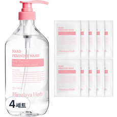 NARD 女性私密處清潔露 1000ml+旅行試用包 4ml 10包組, 4組
