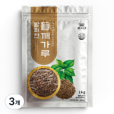 류씨네 탈피한 들깨가루, 1kg, 3개