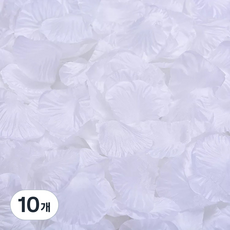 Yeoni Factory 派對用玫瑰花瓣 500p, 10個, 白色