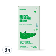 미니닷츠 멀티비타민 미네랄 120g, 3개, 120정