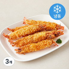 빵가루 튀김용 새우 얼룩새우 69% 함유 (냉동), 340g, 3개