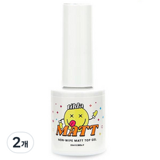 Tilda 凝膠指甲油 免擦拭霧面上層膠, 10ml, 2個