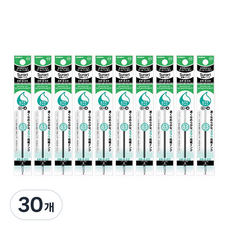 제브라 유성펜 리필심 프레필 EK 스라리 0.5mm, 그린, 30개