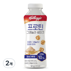 켈로그 프로틴 그래놀라 쉐이크 미숫가루맛, 50g, 2개