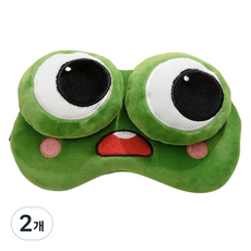 LIVEMAN 大眼蛙玩偶睡眠眼罩 B, 1入, 2個