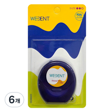 WEDENT 威登 牙線 一般粗細款 海軍藍, 6個, 1個, 46m