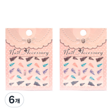 Sweet Living水轉印貼紙美甲貼 1723 Sharpkin Flume, 1723 夏普金梅, 6個