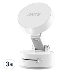 앤티스 베큠 차량용 멀티 흡착식 휴대폰 거치대, 화이트, 3개