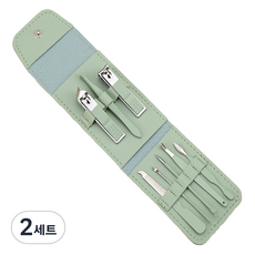 오와이규 다양한 손톱깎이 8종 세트, 그린, 2세트