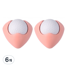 하이원픽 발바닥 마사지 지압볼, 핑크, 6개