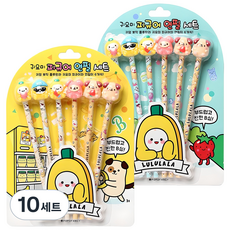 포포팬시 귀요미 룰루랄라 캐릭터 연필 B 6p, 혼합색상, 10세트