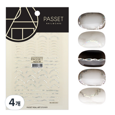 파셋 리얼아트 스티커, 혼합색상, 4개